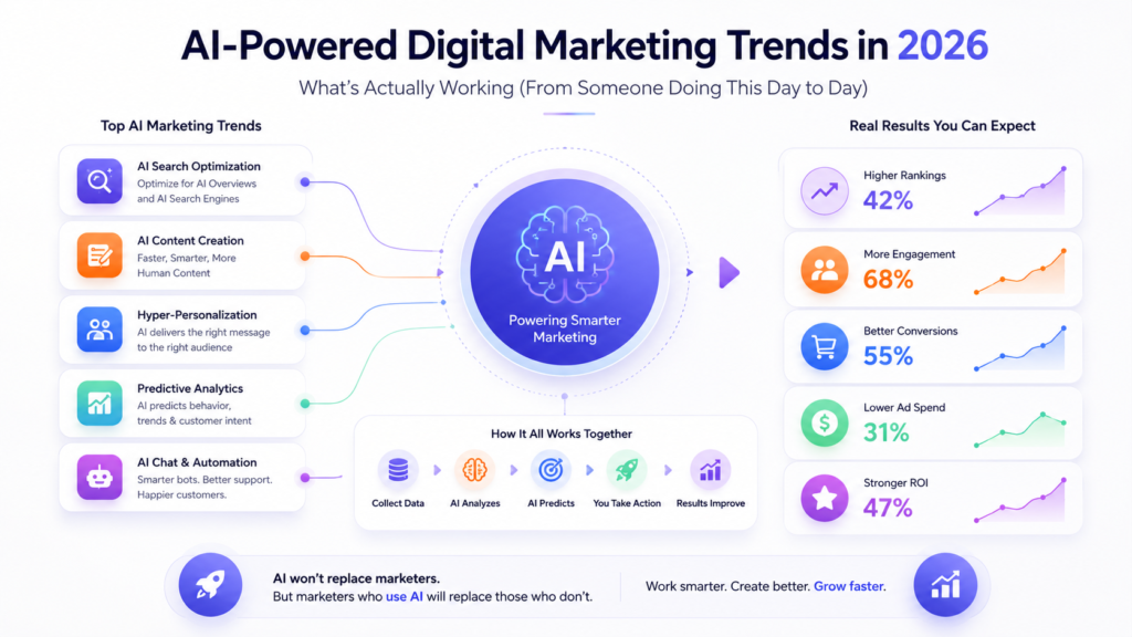 AI-Powered Digital Marketing Trends in 2026: What’s Actually Working (from someone doing this day to day)